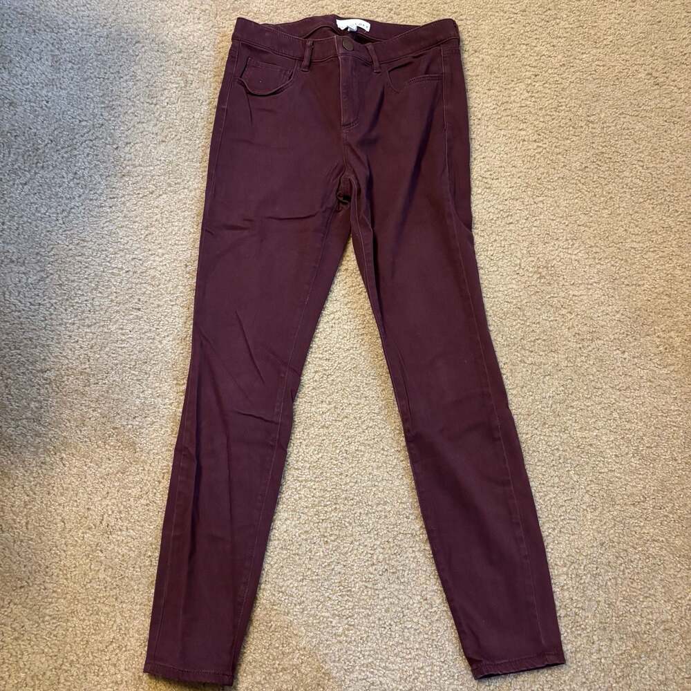 LOFT Burgundy Legging Pants Size 26/2